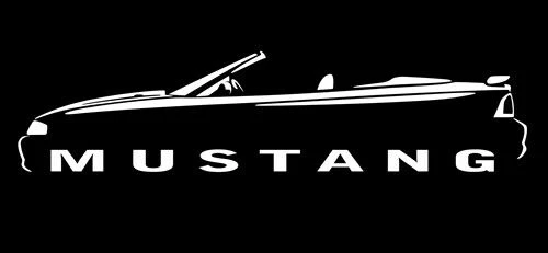 Mustang Coupe 1994 1995 1996 1997 1998 decal sticker wall graphic
